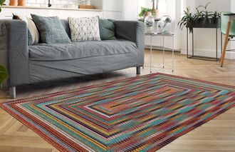 Padiro Teppich »Primavera 125« rechteckig 5 mm Höhe Flachgewebe