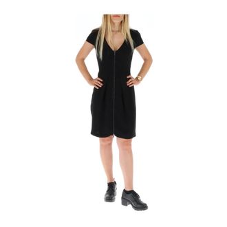 A|X Armani Exchange Dames, Jurken, Zwart, Maat: 2XS Poliester