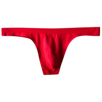 Generic Mens Sexy Swimming Briefs Mens Sexy Thongs And G Strings Solid Colour Fashion Panties Micro Beach Briefs Simple Pouch Thongs Quick Dry Stretch Thong L