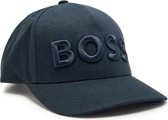 BOSS Boss Logo-embroidered Twill cap - Navy - One Size