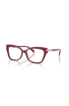 Michael Kors 54mm Square optical glasses in Red at Nordstrom