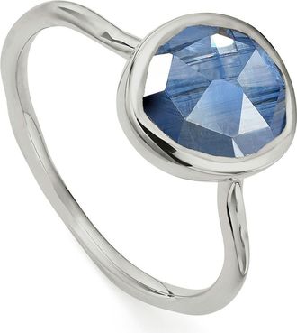 Monica Vinader Siren Stacking Ring in Silver/Kyanite at Nordstrom, Size 5.5