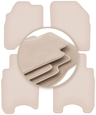 OEM Alfombrillas Beige Premium Para Honda Jazz Ii Hatchback 2002-2007