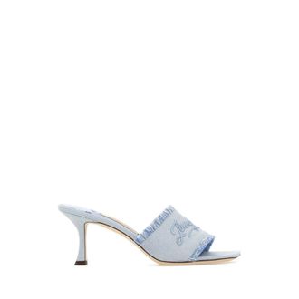 Jimmy Choo London Alexia 70 Mules - Dames - Muiltjes - Blauw - 41 EU - Leer - Schoenen