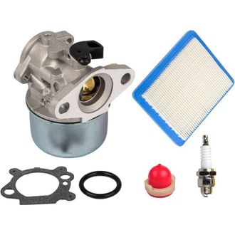 OEM Kit De Reparaci&oacute;n De Carburador Con Bomba De Cebado Y Filtro De Aire. Compatible Con Motores Briggs & Stratton De 4 A 7 Cv. 498170, 497314 - Crezuo