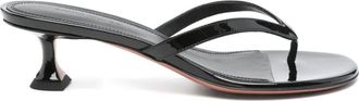 Amina Muaddi 45 mm Juliette sandalen met hak - Zwart