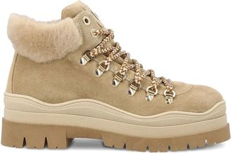 Bogner Arosa boots - women - Suede/Lamb Shearling/Rubber/Wool - 39 - Neutrals