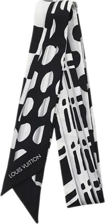 Louis Vuitton Pre-owned Scarves, female, Multicolor, Size: ONE SIZE Pre-owned Printed Silk Skinny Scarf