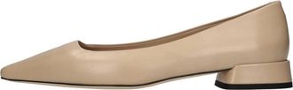 Evaluna 2507 Leren Pump - Dames - Pumps - Beige - 35 1/2 EU - Leer - Schoenen
