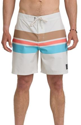 Quiksilver Original Straight Board Shorts in Bone White at Nordstrom, Size 32