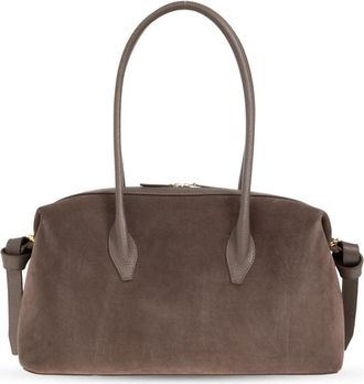 Yuzefi Brioche Schoudertas - Dames - Schoudertassen - Bruin - ONE Size - Leer - Tassen