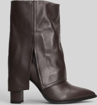 Gis&egrave;l moir&egrave; Ducie High Heels Ankle Boots