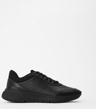 HUGO BOSS Mens Titanis Runn Ltmx Low Top Sneakers in Black - Size UK 11