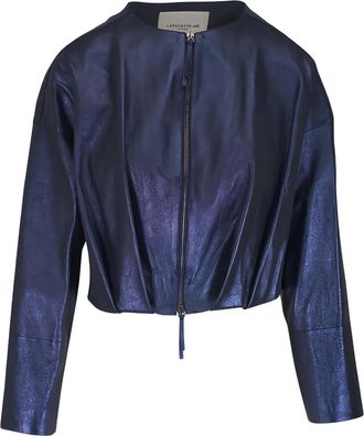 Lafayette 148 New York Giacca con zip - Blu