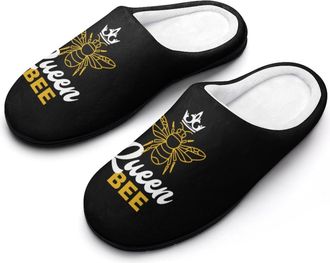Generic Queen Bee Womens Slippers Winter Warm House Shoes Indoor Outdoor Hotel Slipper