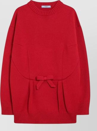 Prada bow virgin wool jumper