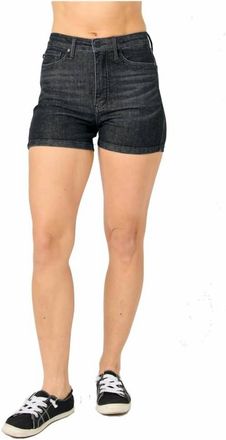 Judy Blue High Waist Jean Shorts In Black