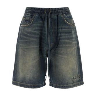 Amiri Heren, Korte broeken, Blauw, Maat: M Denim