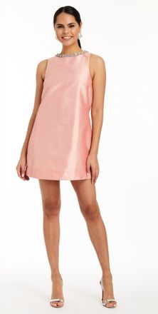 Mestiza New York Manhattan Shift Mini Dress In Rose Pink
