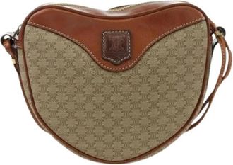Celine Pre-owned Vintage macadam schoudertas - Dames - Vintage Schoudertas - Beige - ONE Size - Leer - Vintage
