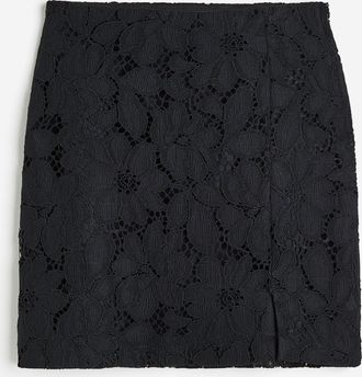H&M Spitzenjupe - Schwarz