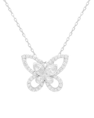 Suzy Levian Suzy Levian Silver Cz Circle Pendant