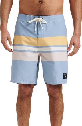 Quiksilver Original Straight Board Shorts in Ashley Blue at Nordstrom, Size 30