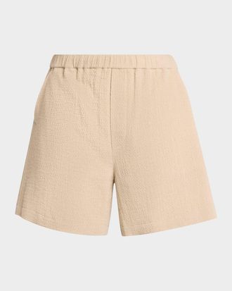 Frame Denim Men & apos;s Open Weave Textured Pull-On Shorts