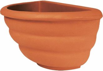Monacis Jarr&oacute;n De Pared Decorativo Cl&aacute;sico Tradicional De 50x27 Cm, H25 Cm, En Pol&iacute;mero De Terracota Resistente, Ideal Para Plantas En Jardines Y Terrazas