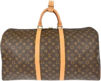 Louis Vuitton Pre-owned Weekend Bags, male, Brown, Size: ONE SIZE Pre-owned Keepall bag