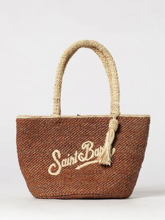 MC2 Saint Barth Borsa Marcy in rafia con logo ricamato