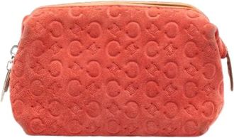 Celine Pre-owned Suede Portemonnee - Dames - Vintage Accessoires - Oranje - ONE Size - Su&egrave;de - Vintage