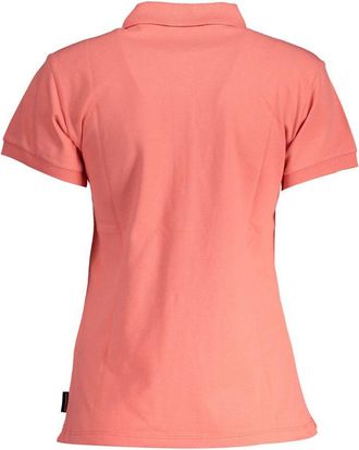 North Sails Womens Cotton Polo Shirt Short Sleeve - Coral - Size X-Small
