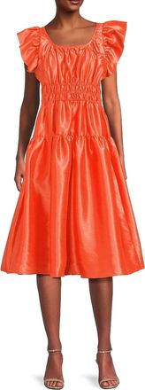 Hutch Vanessa Dress In Tangerine
