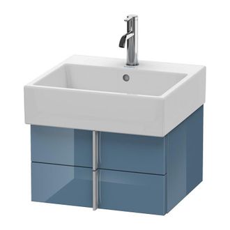 Duravit Duravit Vero Air Mueble De Pared 48,4 X 43,1 Cm, 2 Cajones, Para Vero Air 235050, Color (frente/cuerpo): Laca De Alto Brillo Stone Blue - Va628404747