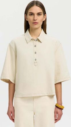 Selected Polo color airone-Grigio