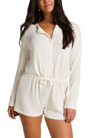 Hunkem&ouml;ller Short Jersey Rib Sleep Set in White at Nordstrom, Size X-Small
