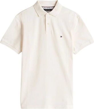 Tommy Hilfiger 1985 Regular Fit Pique Polo - Heren - Polos - Beige - XL - Katoen - Tops