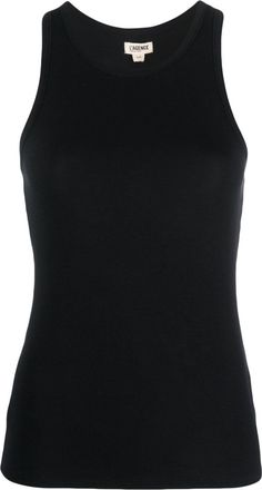 L'agence ribbed round-neck tank-top - women - Spandex/Elastane/Micromodal - S - Black
