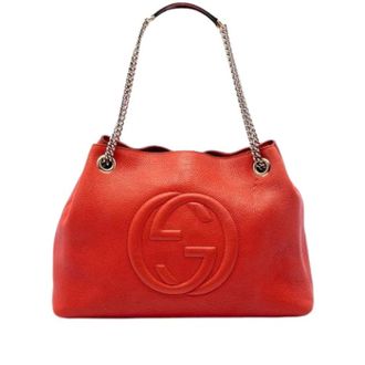 Gucci Pre-owned Soho Chain - Dames - Vintage Schoudertas - Oranje - ONE Size - Leer - Vintage