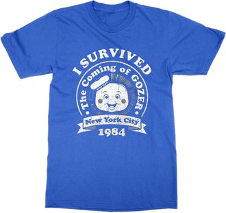 Generic I Survived The Coming of Gonzo T-Shirt (Blue, XXL)