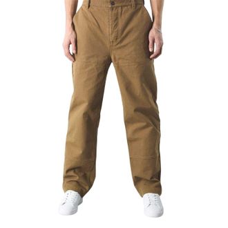 Pretty Green Katoenen Cargo Broek Heren (Bruin)