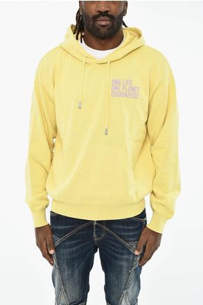 Dsquared2 Maglia In Cotone con Cappuccio e ricamo taglia M