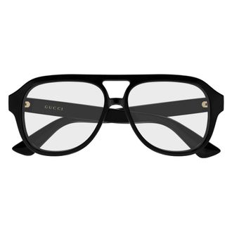 Gucci Navigator Optisch Montuur - unisex - Accessoires - Zwart - Maat: 55 MM