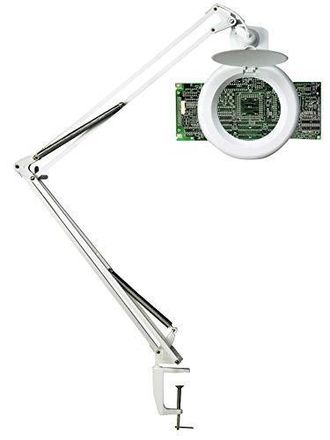 Favorit Unilux Zoom L&aacute;mpara Lupa Led Blanco Brazo Pivotante