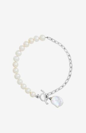 Dower & Hall Timeless Keshi Pearl Chain Bracelet in Sterling Silver at Nordstrom, Size Medium