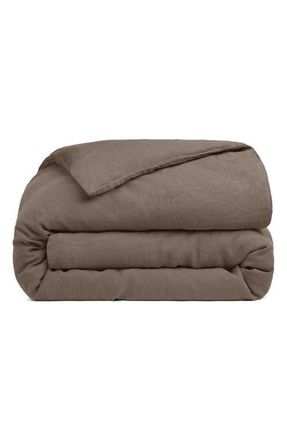 Parachute Linen Duvet Cover in Warm Grey at Nordstrom, Size King