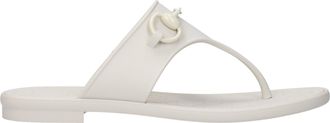 Gucci Mujers Chanclas Goma Blanco/Blanco Sucio