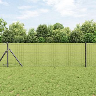Berkfield Home Euro Fence Grey 0, 8x25 m Steel