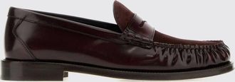 Brunello Cucinelli Mocassini Penny in pelle scamosciata con traversina